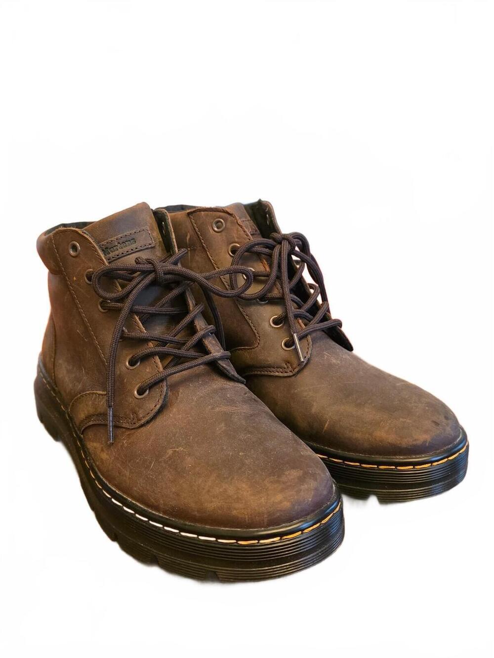 Dr. Martens Bonny Crazy Horse Leather Boots Brown Men's Size US 10 / EU 43